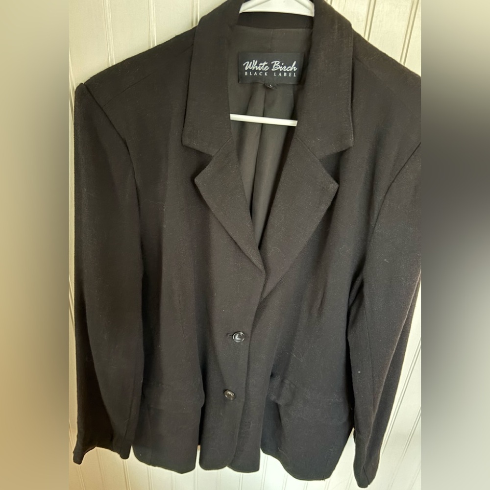 White Birch Classic Black Blazer